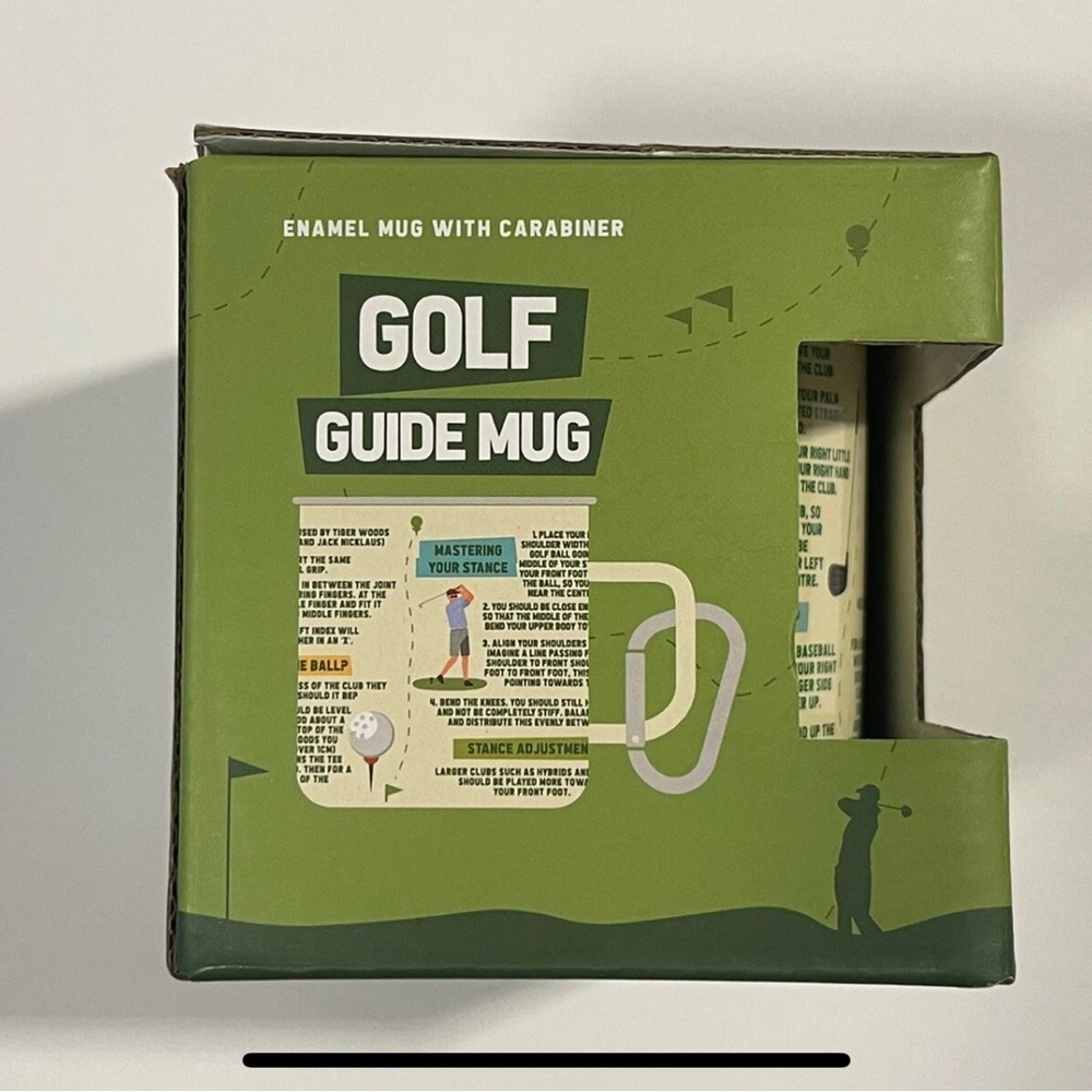 Gift Republic - Golf guide enamel mug with carabiner NIB - Picture 5 of 5